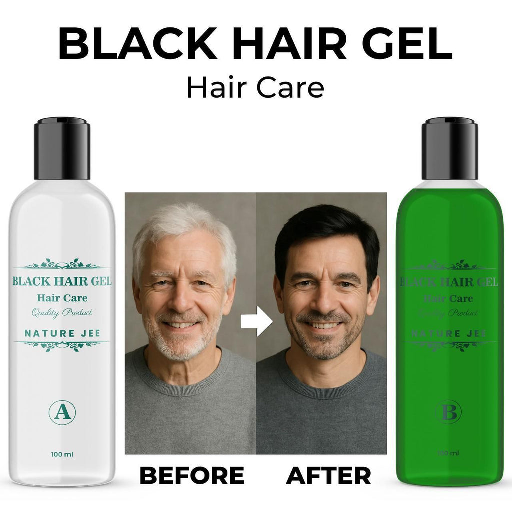 Black Hair Gel 200 ml Pack of 2