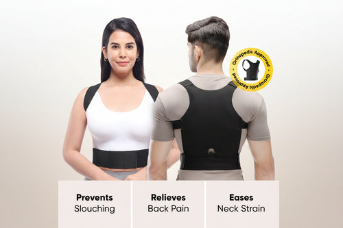 Back Posture Corrector Belt for Men & Women | Adjustable | Free Size